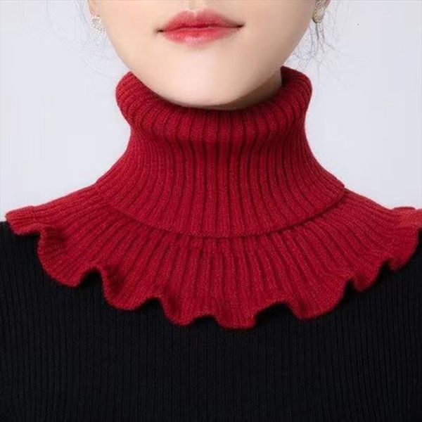 

knitted neck warmer winter pullovers women sweaters jumper turtleneck shirt long sleeve loose sweater, White;black