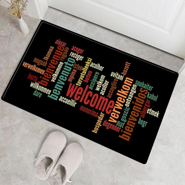 

carpets welcome doormat hallway tracks sink mats indoor home decor portable tapete cozinha animal rug rectangular entrance door mat