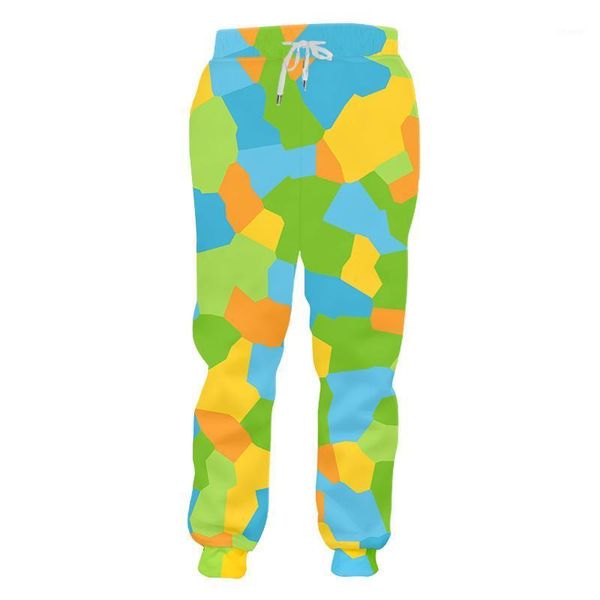 

jogging pants paint stitching cool printed men's jogger causual harajuku plus size custom trousers drop, Black