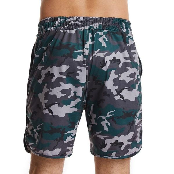 

men's shorts summer cool breathable casual sports comfortable beach camouflage male clothing, White;black