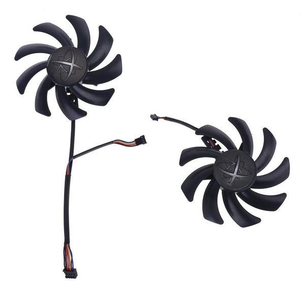 

fans & coolings 2pcs 85mm 480/470 graphics 4pin 0.35a vga cooler fan for xfx r9 390/390g rx48 35ea