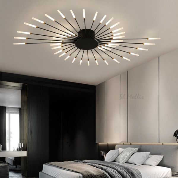 

multi-head led ceiling lights for home living room bedroom cloth coffee shop surface mounted home deco modern led ceiling lamp