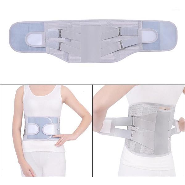 

waist support lumbar belt disc herniation orthopedic strain pain relief corset for back spine decompression brace self-heating1, Black;gray