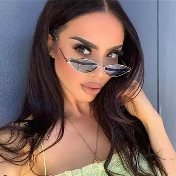 

sunglasses small cat eye women color lens sun glasses casual lady light weight eyeglasses female vintage metal eyewear uv400, White;black