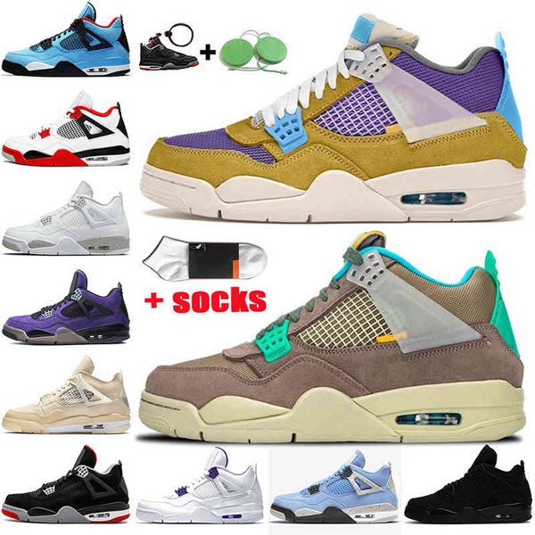 

4s basketball shoes jumpman 4 unions desert moss taupe haze white off oreo sail university blue sneakers