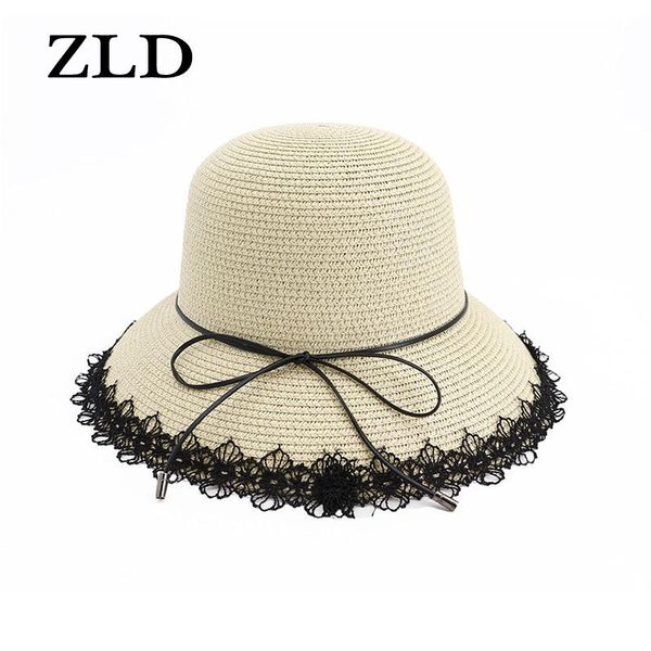 

wide brim hats zld sun hat ms. korean fisherman beach resort outdoor cap summer fresh water basin foldable visor, Blue;gray