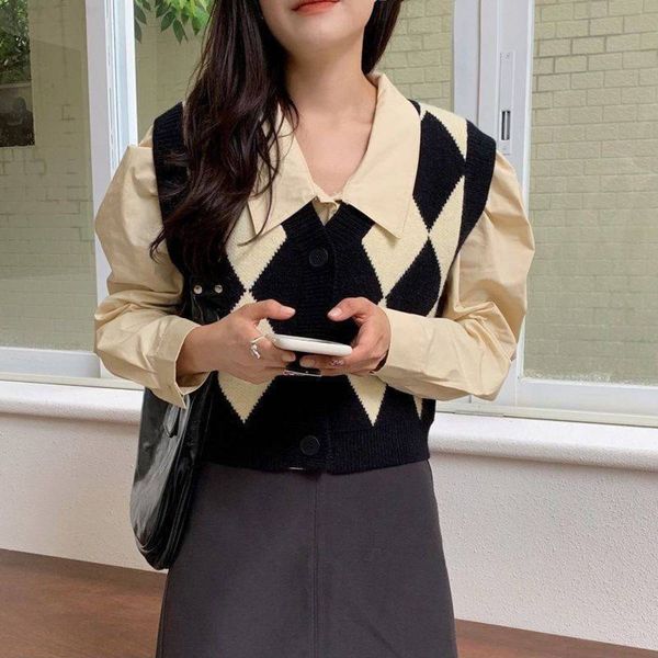 

vest women's style autumn winter high-grade single gentle wear, White