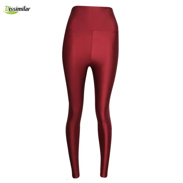 

legging new high tail fluorescent leggings effen color disco broek s/m/l, Black