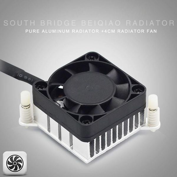 

fans & coolings 1 pieces aluminium heatsink cooler 40x10mm fan for pc computer northbridge chipset cooling main board gold, silver