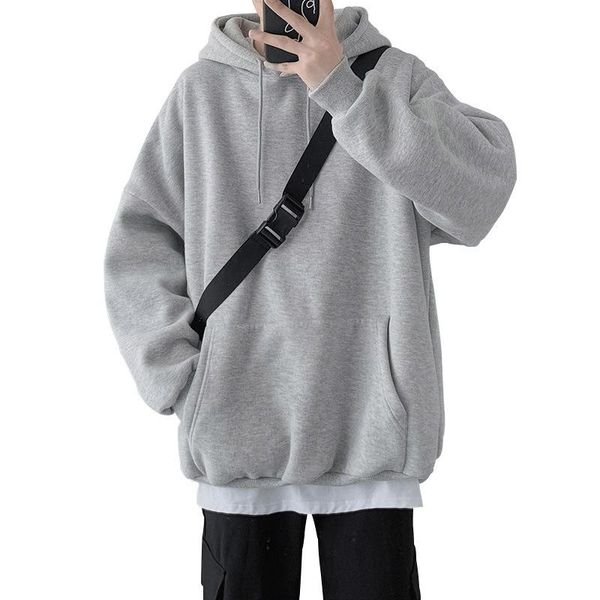 

men's hoodies & sweatshirts fashion men oversized 2021 women streetwear hoodie male hiphop winter basic plus size, Black