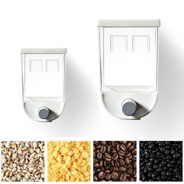 

storage bottles & jars m/l size sealed grain container wall mounted dispenser for home kitchen large capacity