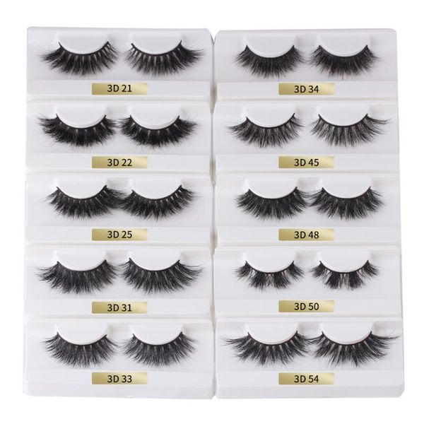

false eyelashes thinkshow mink 100% hair handmade 3d lashes full strip soft natural makeup