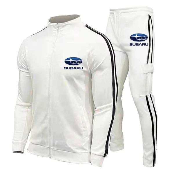 

set full zipper men's 2-piece oval pattern sportswear print street casual long-sleeved breathable soft wicking, Gray