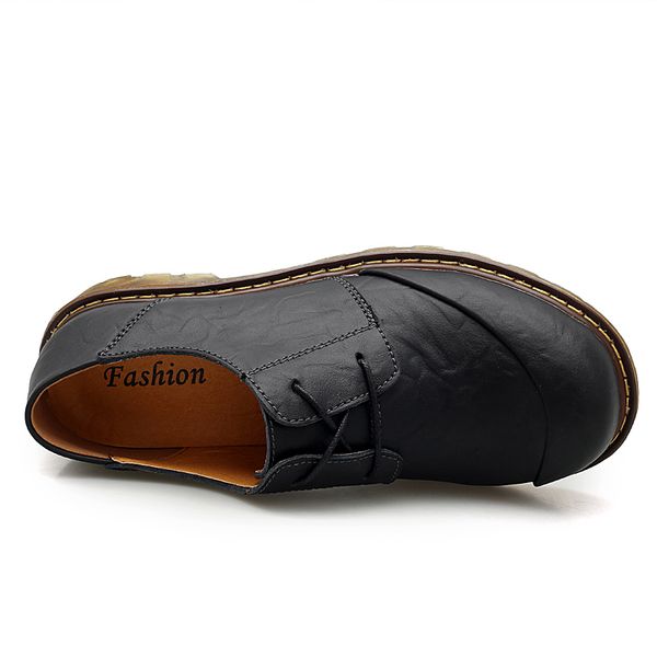 

dress shoes sapatos de couro natural casual estilo britÃ¢nico, calÃ§ados preguiÃ§osos para dirigir respirÃ¡veis 42yj, Black