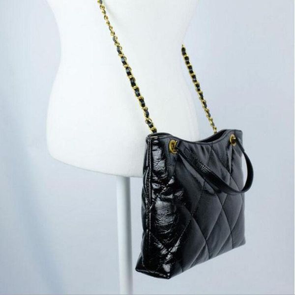 

xiaoxiangfeng chain pack women 2021 new oil wax single shoulder messenger bag lingge korean version handbags & crossbody bags