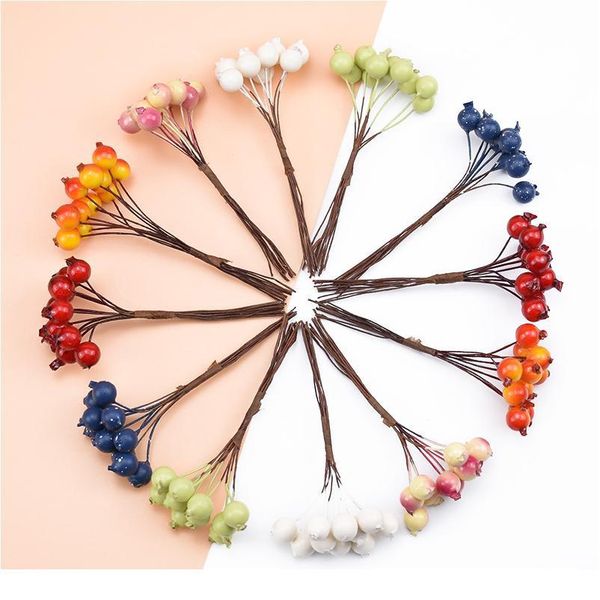 

10pcs artificial plants decorative flowers wreaths christmas decorations for home wedding bridal accessories clearance p jllstp