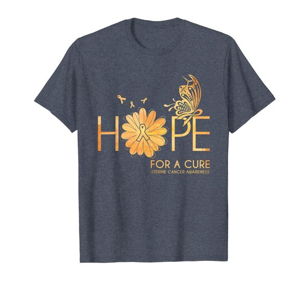 

Hope for a Cure Uterine Cancer Awarenes Ribbon Tshirt Gift, Mainly pictures