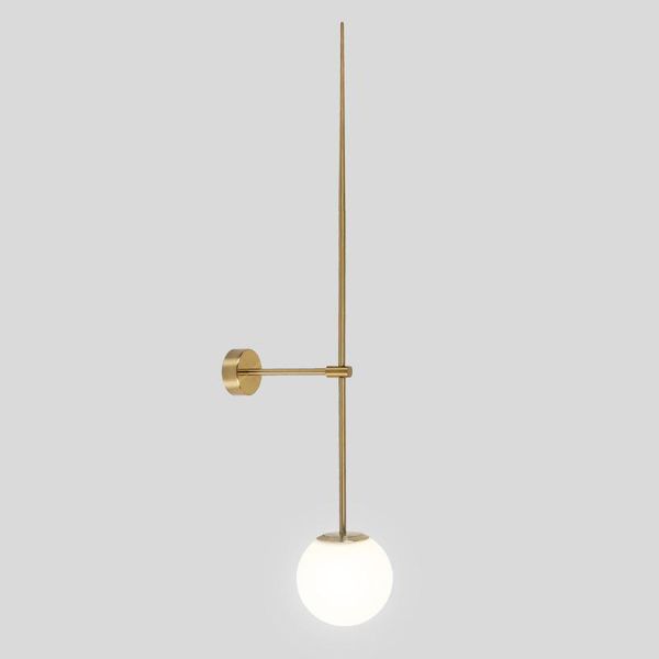 

wall lamps minimalist nordic postmodern line lamp glass ball led sconce light fixtures bathroom bedside mirror lights loft decor