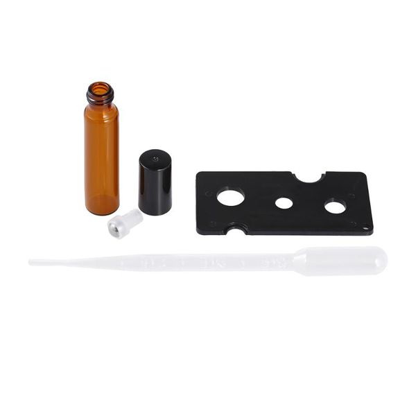 

storage bottles & jars 10pcs 10ml essential oils empty amber glass dropper roll-on roller ball oil jar opener