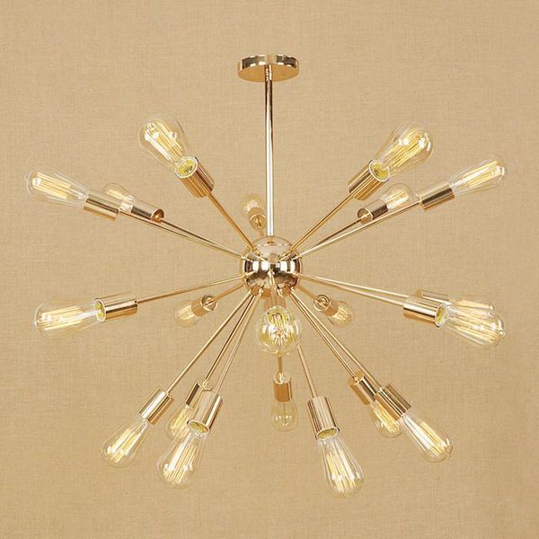 

pendant lamps fast european modern style golden satellite hanging light lamp droplight gold iron pipe tube