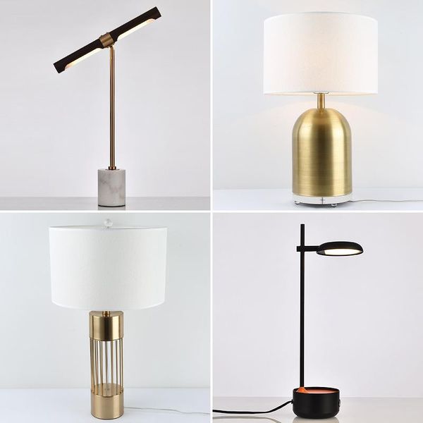 

table lamps modern atmosphere bedroom bedside lamp personality simple living room light luxury warm romantic