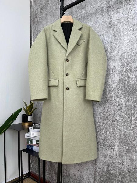 

women's trench coats 2021 ladies fashion long sleeve lapel solid color woolen coat 0106, Tan;black