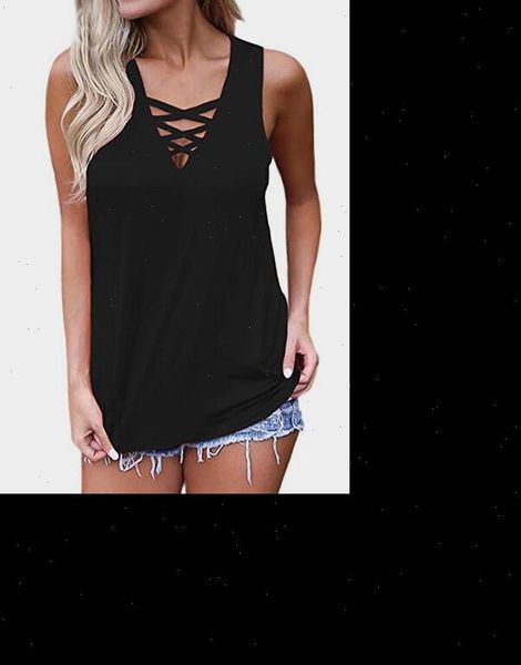 

summer women solid criss cross casual tank festival 3xl ladies black red sleeveless t shirt femme korean clothes 2021, White