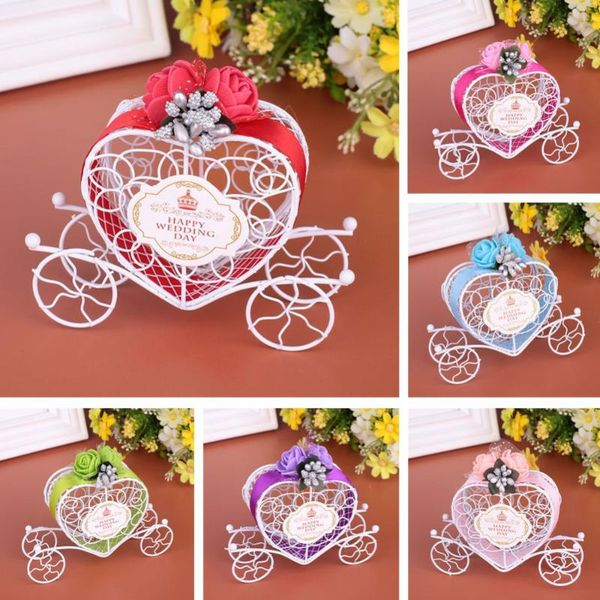 

gift wrap carriage designed hollow candy box holder packing wedding party decor