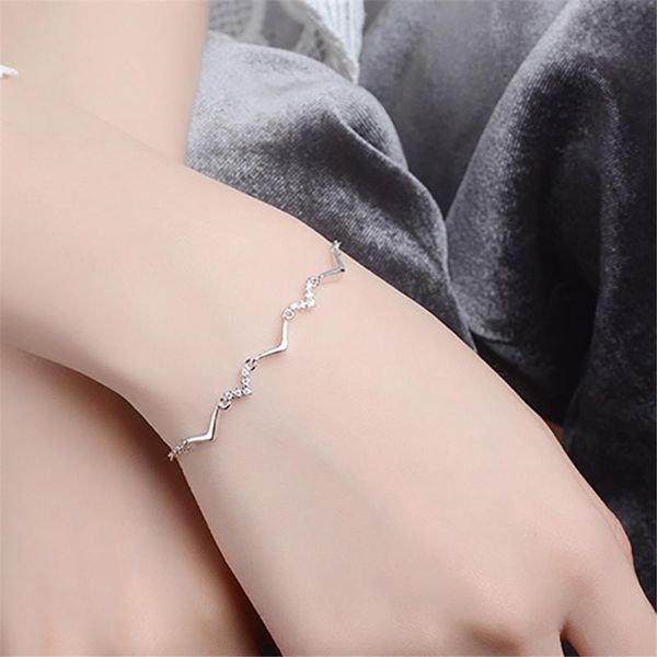 

charm bracelets luxury bracelet crystal for women silver cubic zircon & bangles femme bridal wedding jewelry z4, Golden;silver