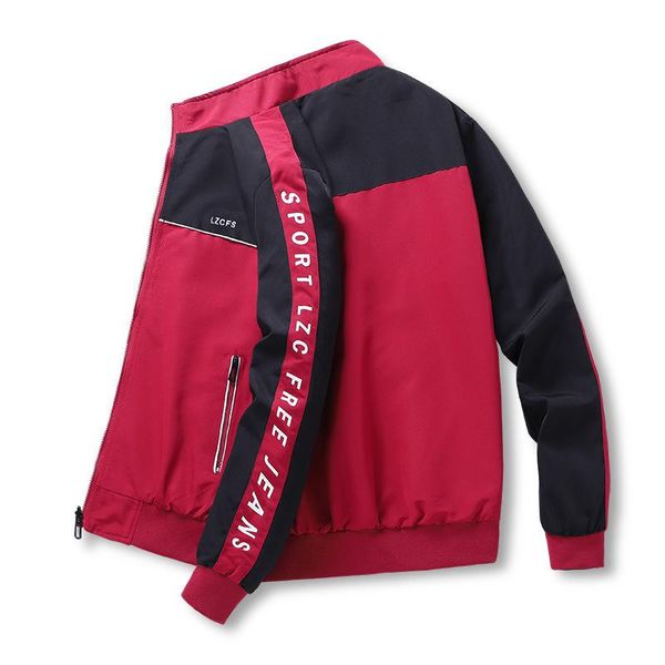 

men's jackets two-faced wear jacket men autumn casual sports clothing stand collar bomber streetwear zipper windproof outerwear coats, Black;brown