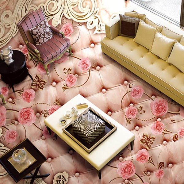 

wallpapers [self-adhesive] 3d flower 124 floor wallpaper mural wall print decal murals