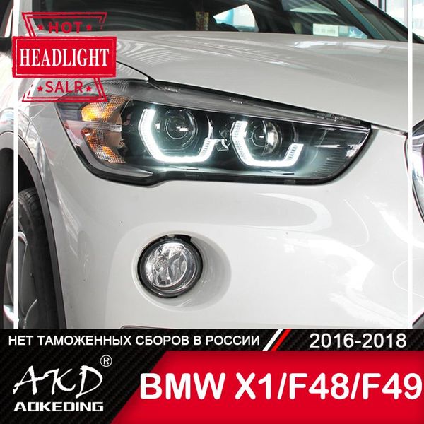 

other lighting system for car x1 f48 head lamp 2021-2021 accessory fog lights day running light drl h7 led bi xenon bulb f49 headlights