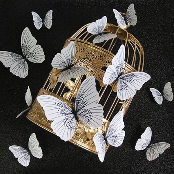 

fridge magnets closet pvc home decor diy accessories wall luminous 3d effect room butterfly shape decal magnet crafts art stickers