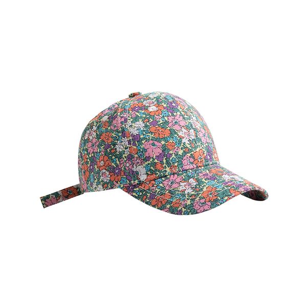 Cappelli da esterno Berretto con fiori rotti hardtop moda studente parasole baseball casual Cappellini sportivi La dimensione dei copricapi può essere regolata g2NK #