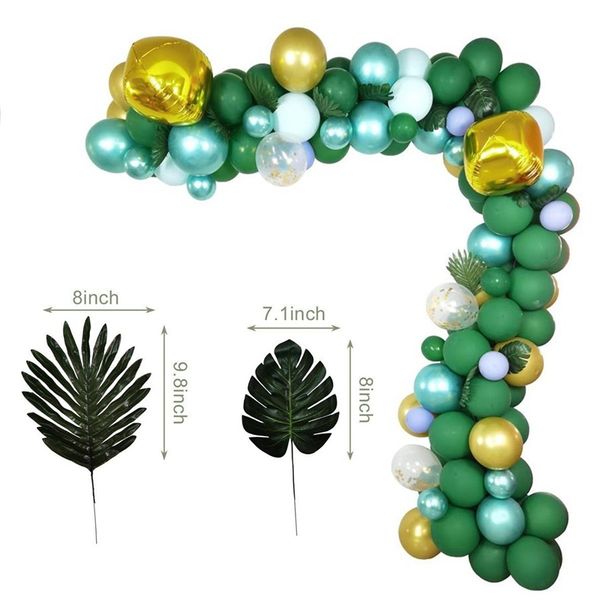 

167 pcs/set st. patrick's day green balloon garland arch garland wedding birthday baby shower jungle party decoration jk2102kd