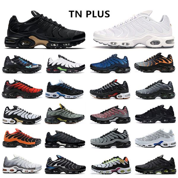 

tn plus running shoes triple black gold white volt women men hyper blue sports sneakers oreo vapour green classic trainer surface breathable