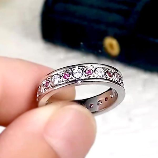 

wedding rings huitan simple silver color women full brilliant cubic zirconia low-key engagement jewelry statement accessories, Slivery;golden