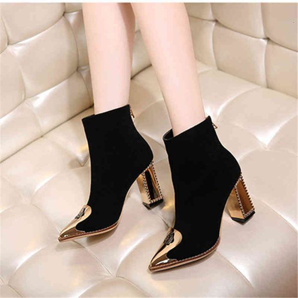 

dress shoes women boots ankle for korean casual fashion winter wemon vfuy, Black