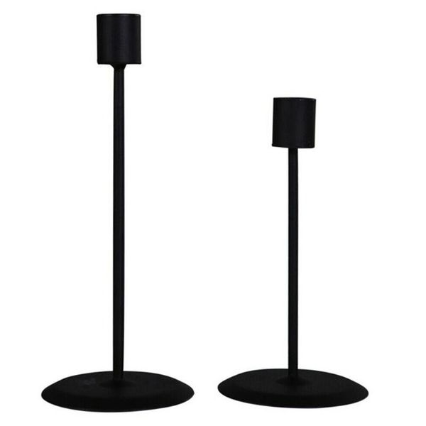 

2pcs single-head tall candlestick stand wedding candlelight decor