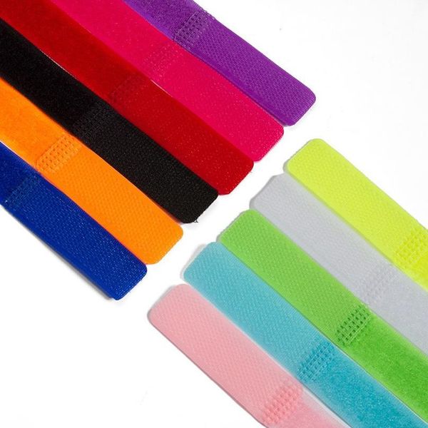 

bobbin winder cable wire organiser management marker holder magic tape ties cord lead straps tv computer cable 180x20mm jllbpx