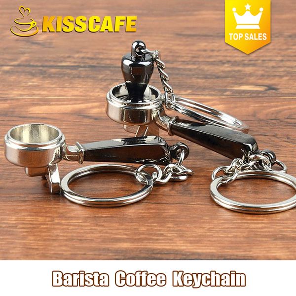 Creativo Coffee Tamper Keychain Machine Handle Moka Pitcher Portable Coffeeware Accessori per espresso Regalo