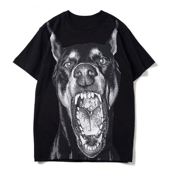

2021 mens animal print t shirts black mens fashion stylist summer t shirt fashion personalized hip hop designer clothes, White;black