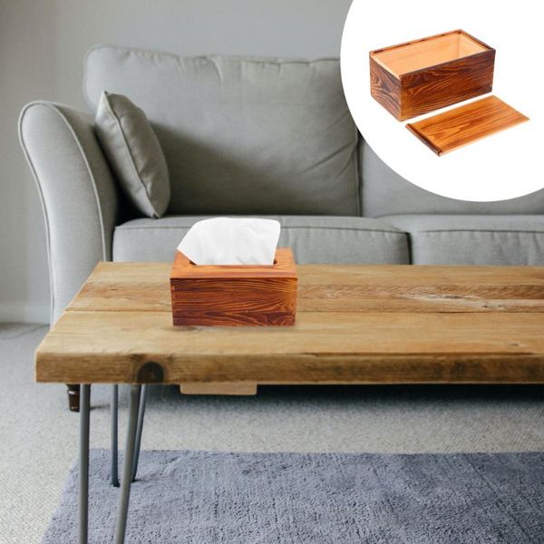 

tissue boxes & napkins 1pc retro box wooden napkin table holder container
