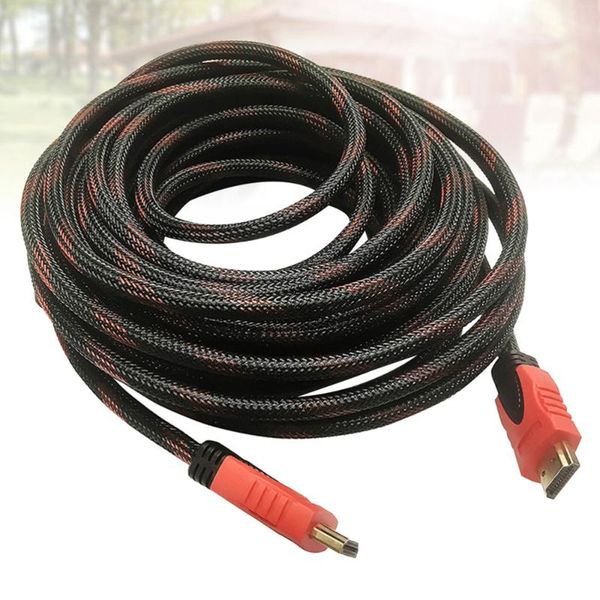 

hubs 15m professional patch cord durable mobile phone screen display line tv black