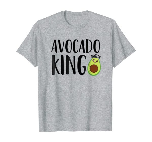 

avocado lover t-shirt gift for men, boys - avocado king, White;black