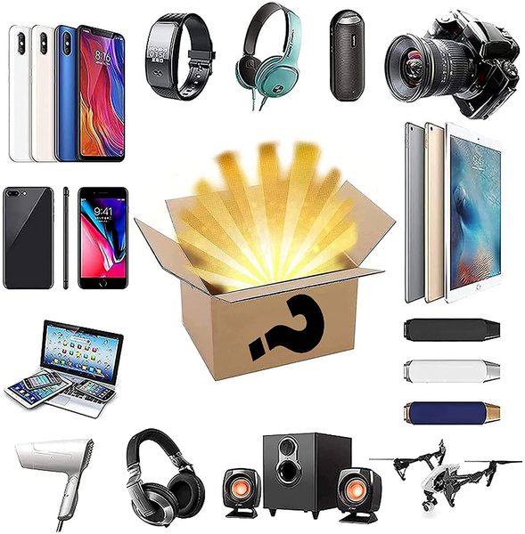 

mystery box electronics, boxes random, birthday surprise favors , lucky for adults gift, such as drones, smart watches-b