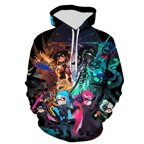 

men's hoodies & sweatshirts spring and fall casual men women children fashion 3d printed streetwear boy girl kids cool coat, Black
