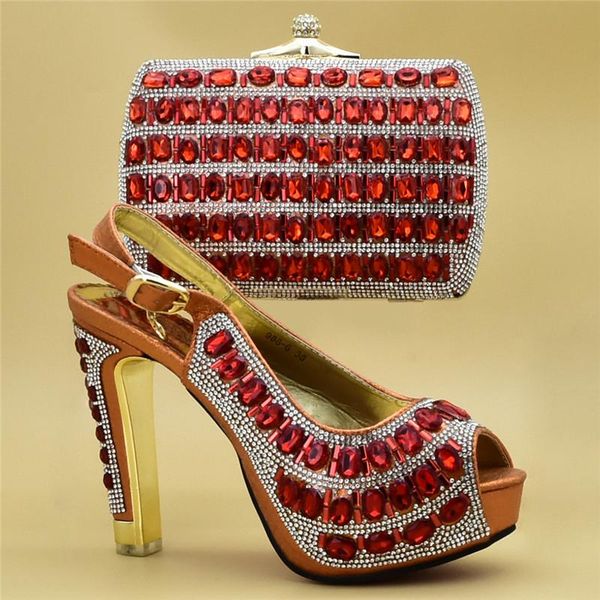 

dress shoes arrival luxury women designers nigerian wedding and bag set decorated with rhinestone elegant italy shoe, Black