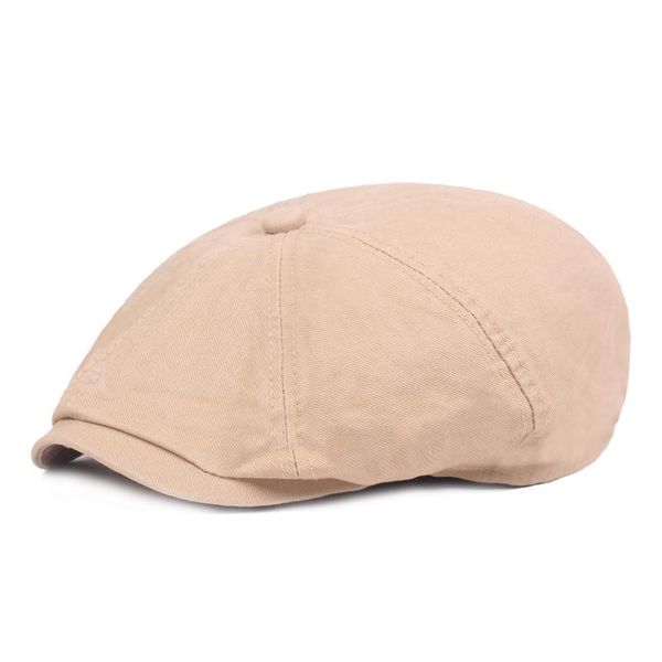 

berets men's caps brand 2021sboy cap cotton eight panel hat women's baker boy black retro hats male boina beret blm366, Blue;gray