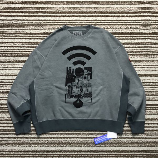 

2021 new overdye md range crew neck crewneck men woman sweatshirts cavempt hoodies e7yw, Black